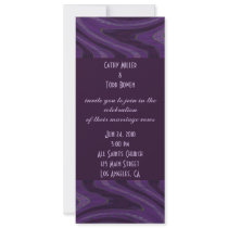 purple black wedding invitations