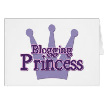 Purple Blogging Design Card