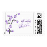 Purple Blossom Wedding Stamps