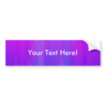 Purple & Blue Abstract Background: Template Bumper Sticker