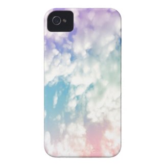 Purple Blue Abstract Cloud Pattern iPhone Case casemate_case