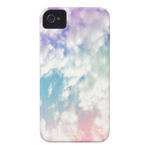 Purple Blue Abstract Cloud Pattern iPhone Case iPhone 4 Case-Mate Cases
