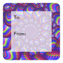 Purple Blue Balls Fractal Pattern Stickers
