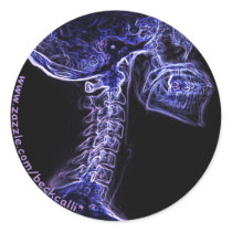 Purple/Blue C-spine sticker by BeckCalli Purple/Blue C-spine sticker
