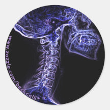 Purple/Blue C-spine sticker