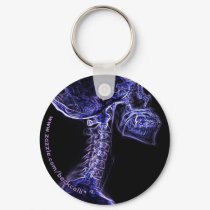 Purple/Blue C-Spine X-ray keychain by BeckCalli Purple/Blue C-Spine X-ray keychain
