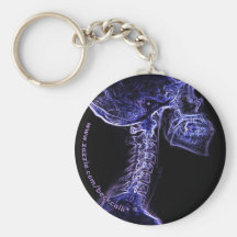 Purple/Blue C-Spine X-ray keychain