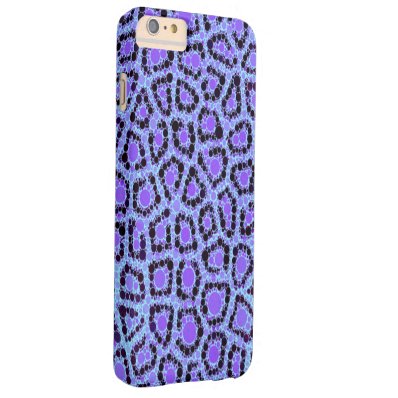 Purple Blue Cheetah Circle Abstract Barely There iPhone 6 Plus Case
