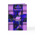 PURPLE BLUE CHURCH CROSS SYMPATHY cards