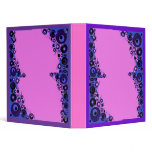 Purple Blue Dots 3 Ring Binders
