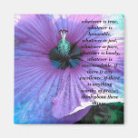 Purple/blue Flower Refrigerator Magnets