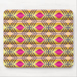 Purple, Blue & Gold Pattern Mousepad