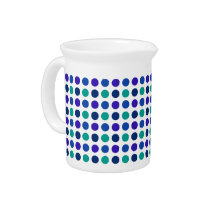 Purple Blue & Green Polka Dots Drink Pitchers