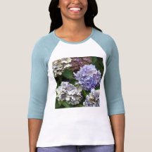 Purple Blue Hydrangeas Shirts