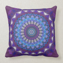 Purple & Blue Kaleidoscope Mandala pillow cushion pillows