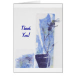 Purple Blue Orchid Card