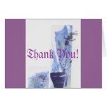 Purple Blue Orchid Greeting Cards