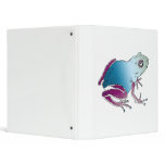Purple & Blue Poison Dart Frog 3 Ring Binder