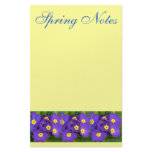 Purple-Blue Primroses Stationery