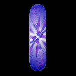 Purple & Blue Spirals: Skateboard