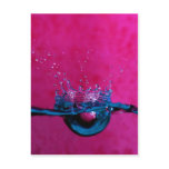 Purple/Blue Splash Post Card