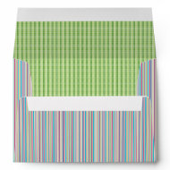 Purple & Blue Stripe and Dot Envelope envelope