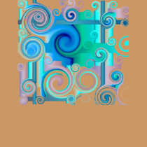 Purple Blue Swirls t-shirts