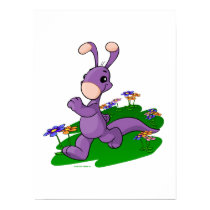 Purple Blumaroo marching through Roo Island posters