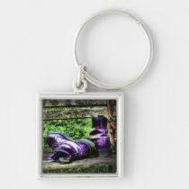 Purple Boots Keychain