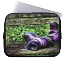 Purple Boots laptop sleeve laptop sleeves