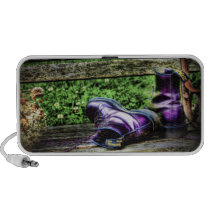 Purple Boots portable Doodle Speaker speakers