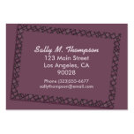 purple Border Frame Business Card Templates
