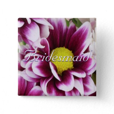 Purple Bouquet Bridesmaid Pin