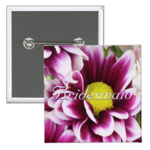 Purple Bouquet Bridesmaid Pin