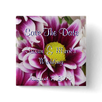 Purple Bouquet Pinback Buttons