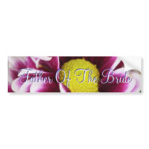 Purple Bouquet Father Of The Bride bumper stickers