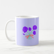 Purple Bouquet for Mom - mug