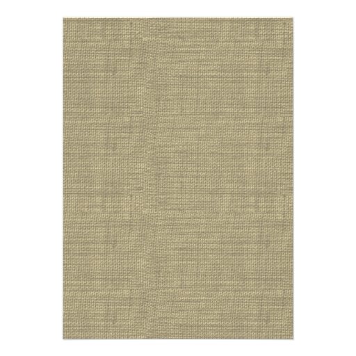 Purple Bow and Rustic Burlap Wedding Announcements