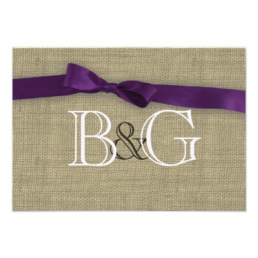 Purple Bow Response Card