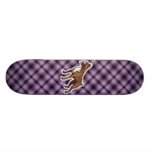 Purple Boxer Skate Board Deck
