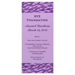 purple branch pattern Menu Rack Card