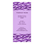 purple branches pattern rack card