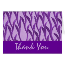 purple branches Thank You Cards