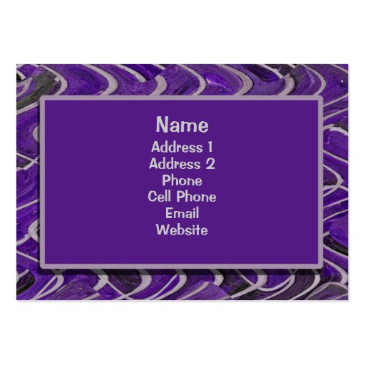 purple bricks business card (front side)