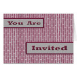 Purple Bricks Greeting Card