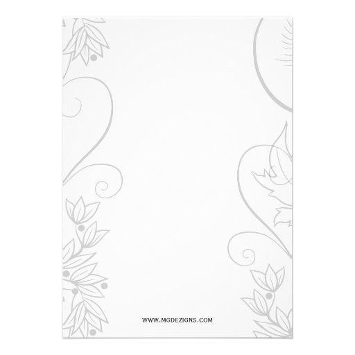 purple Bridal Shower Invitation