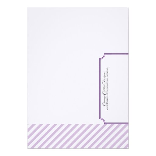 Purple Bridal Shower Invitation - Tea
