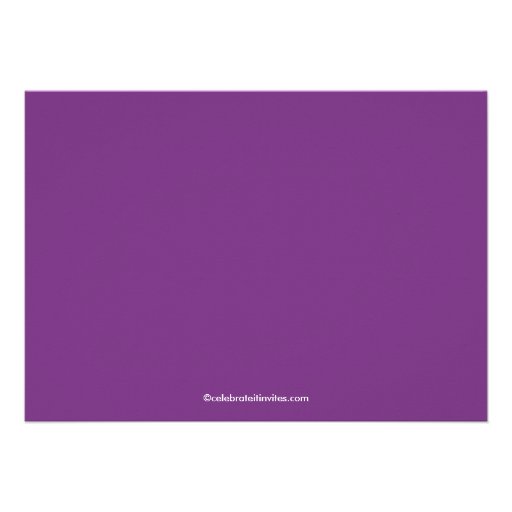 Purple Bride Bridesmaids Bridal Shower Invitation