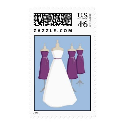 Purple Bride Stamps