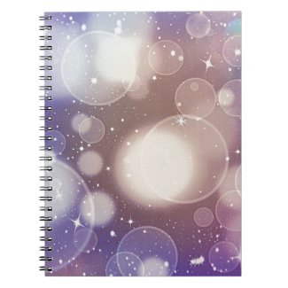 Purple Bubble Abstract Note Book